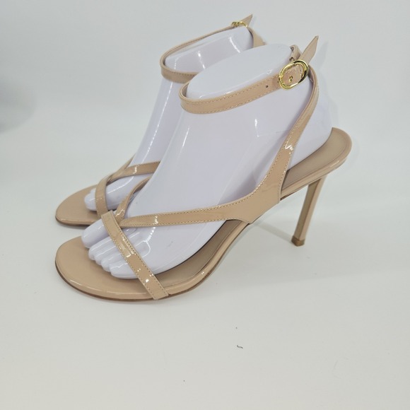 Stuart Weitzman Shoes - Stuart Weitzman Stilettos Sandals Women's Size 8.5 Align Patent Leather Heels
